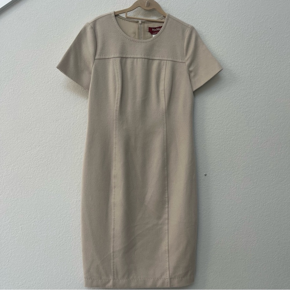 MaxMara Classic Cream Midi Dress Size 4